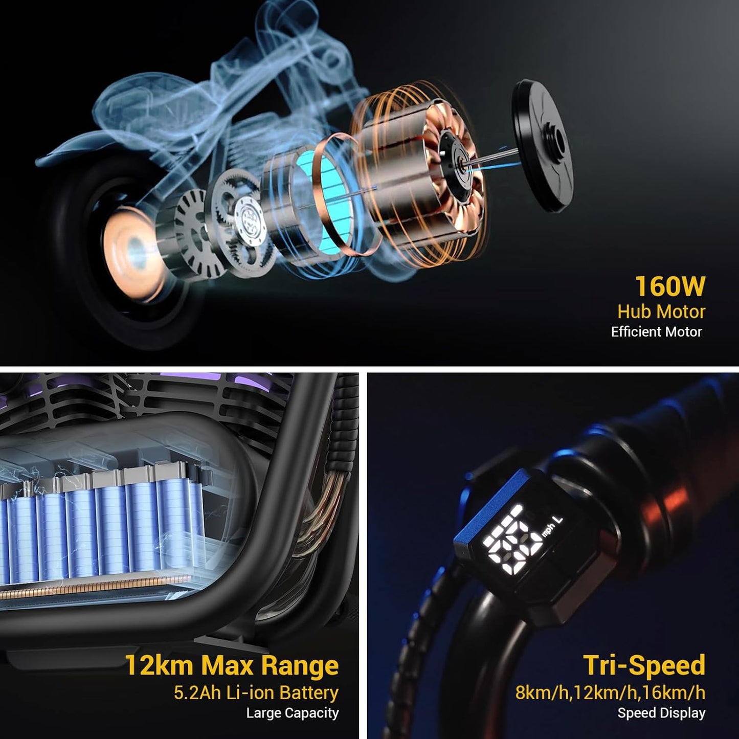 Motocicleta eléctrica para niños