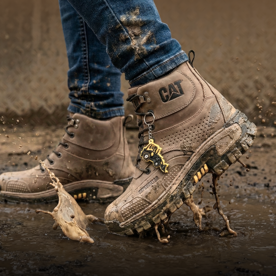 Botas de seguridad de 100% cuero para trabajo