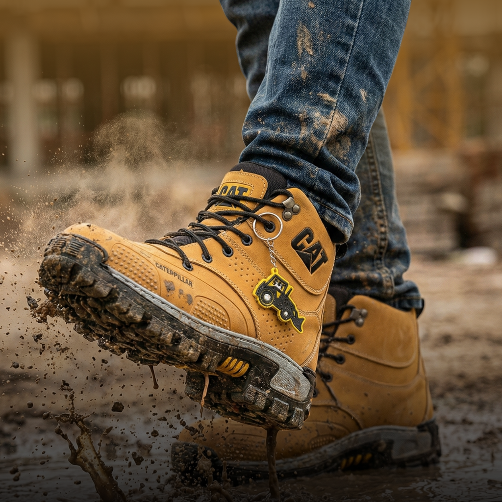 Botas de seguridad de 100% cuero para trabajo