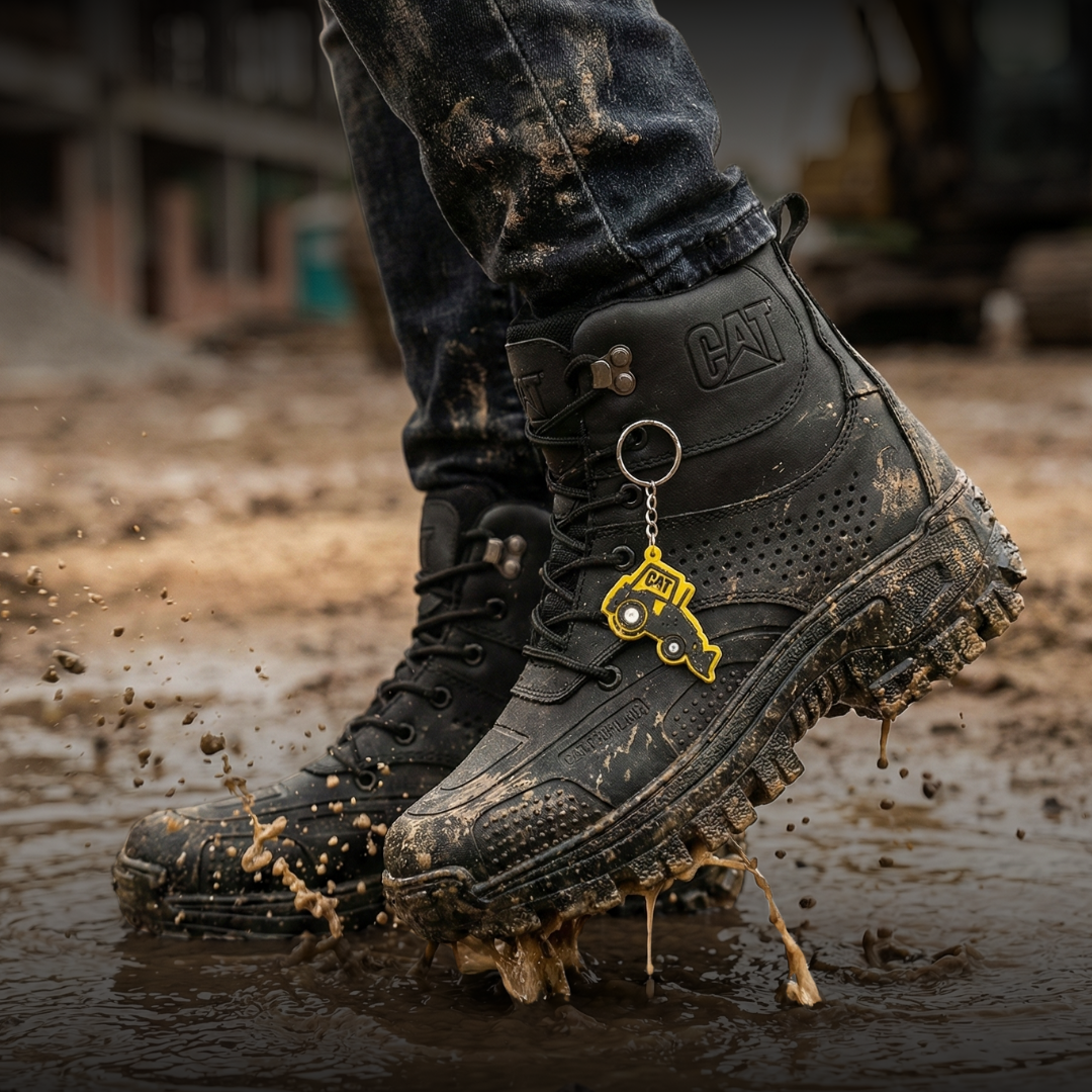 Botas de seguridad de 100% cuero para trabajo