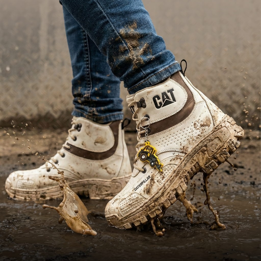 Botas de seguridad de 100% cuero para trabajo