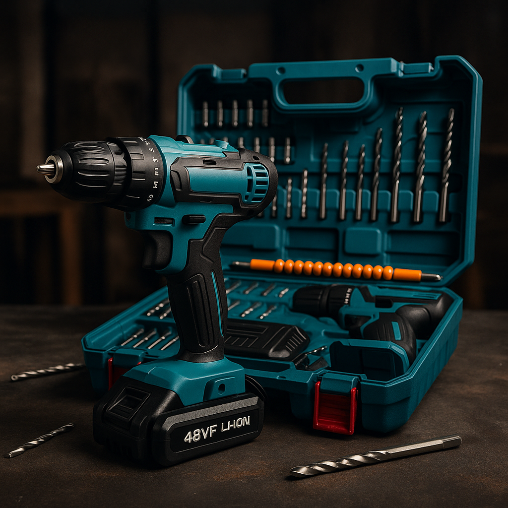 Kit Taladro Pro 48V – Inalámbrico + Maletín de Poder