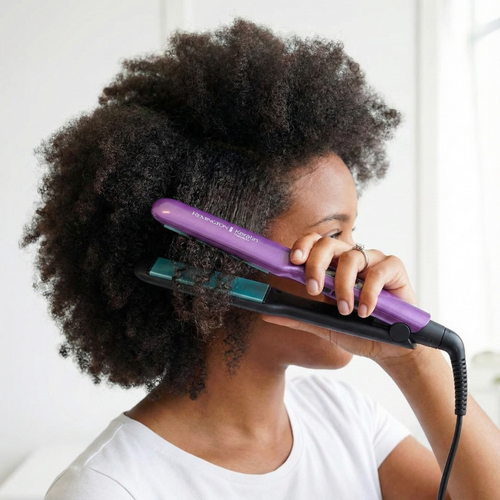 Plancha para el cabello rizador de doble propósito con temperatura ajustable,