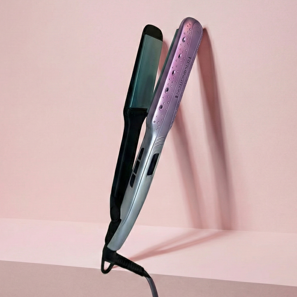 Plancha para el cabello rizador de doble propósito con temperatura ajustable,