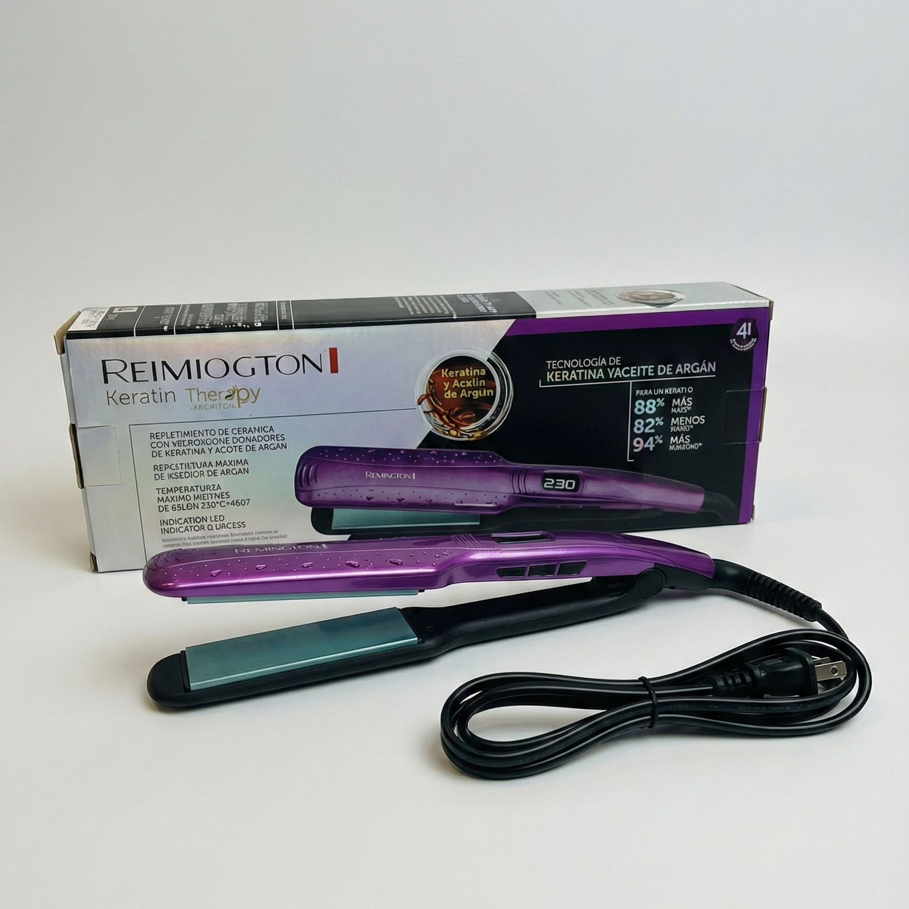 Plancha para el cabello rizador de doble propósito con temperatura ajustable,