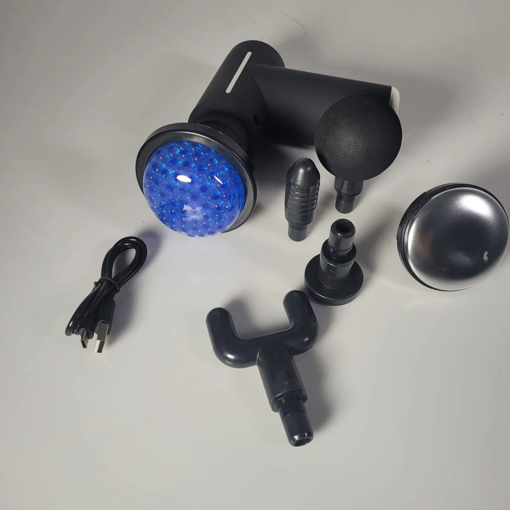 Pistola de Masaje Muscular con Gel Frío y Calor - Recuperación Total