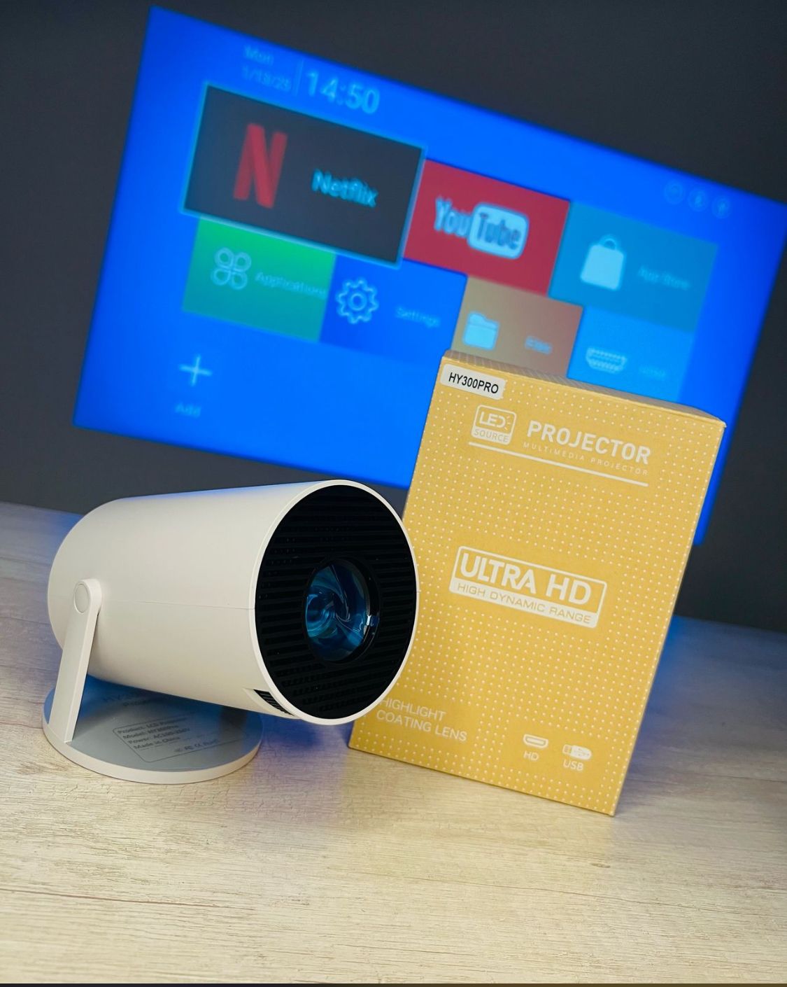 Proyector Inteligente 4K Ultra HD – Calidad y Entretenimiento en un Solo Dispositivo