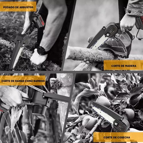 Mini Motosierra Inalámbrica 48V Dotvix | 2 Baterías + Maletín + Cargador + Accesorios