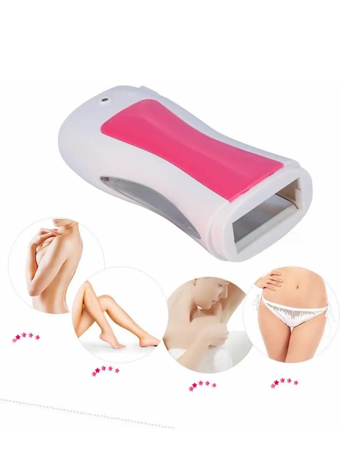 Kit de Depilación Roll-On con Cera de Aloe Vera y Calentador Eléctrico