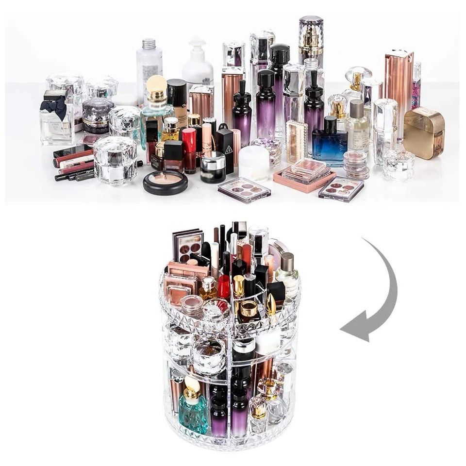 organizador de cosméticos y maquillaje Giratorio 360