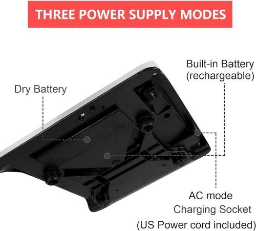 Pesa Balanza Digital Recargable 40kg Gramera Verduras Frutas