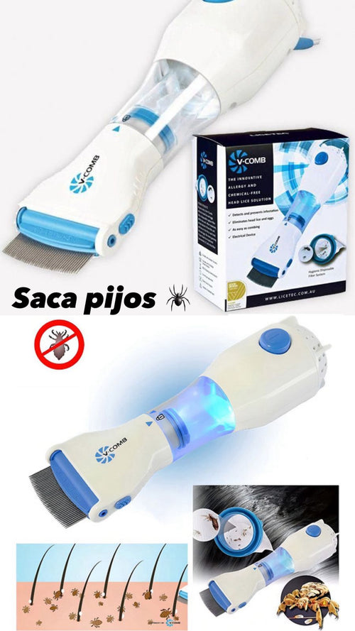 Peine Eléctrico Antipiojos con Succión – Eficaz, Rápido y Sin Químicos