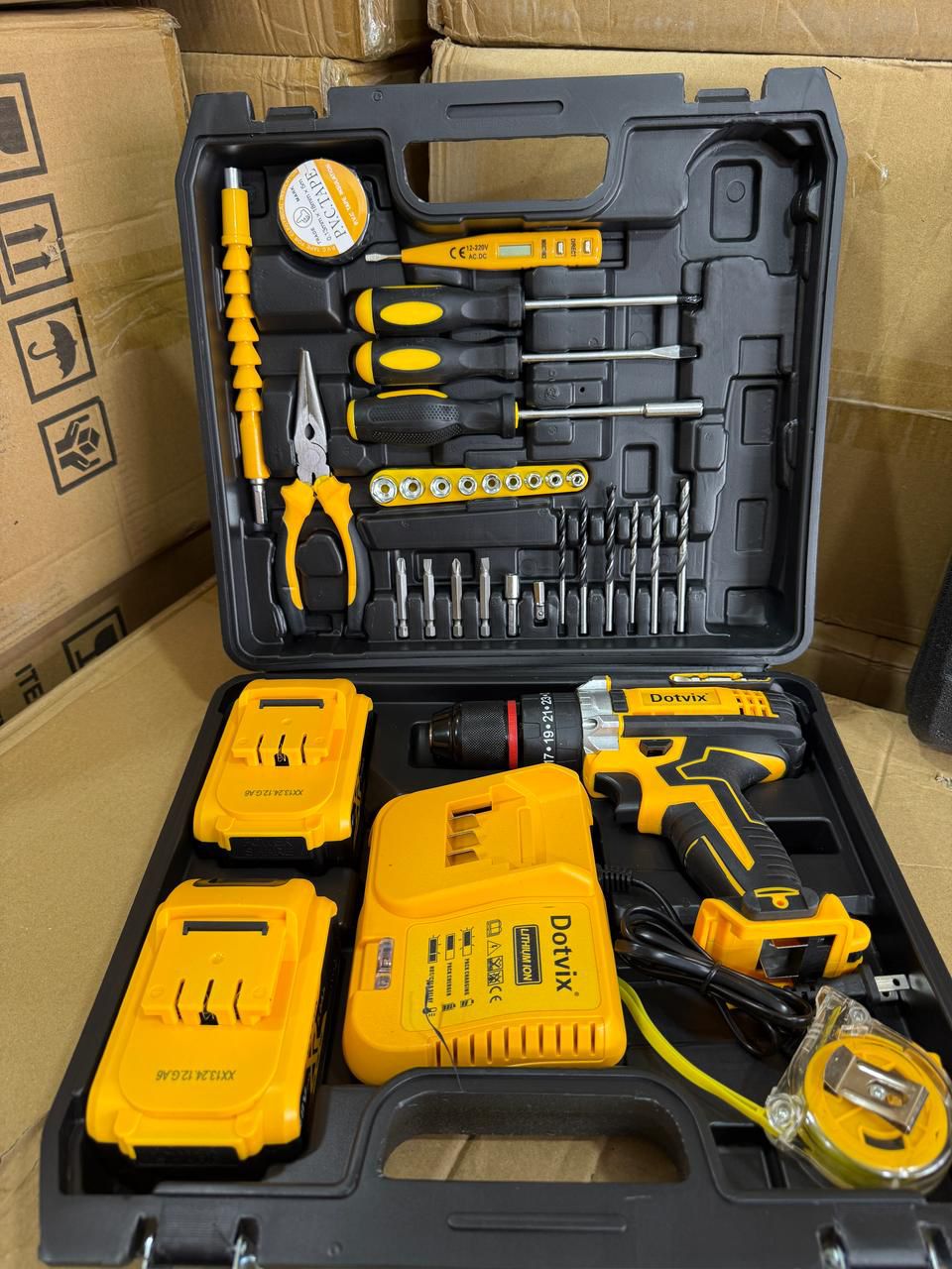 Kit de Herramientas Eléctricas Recargables Dotvix – 88 Piezas Profesionales