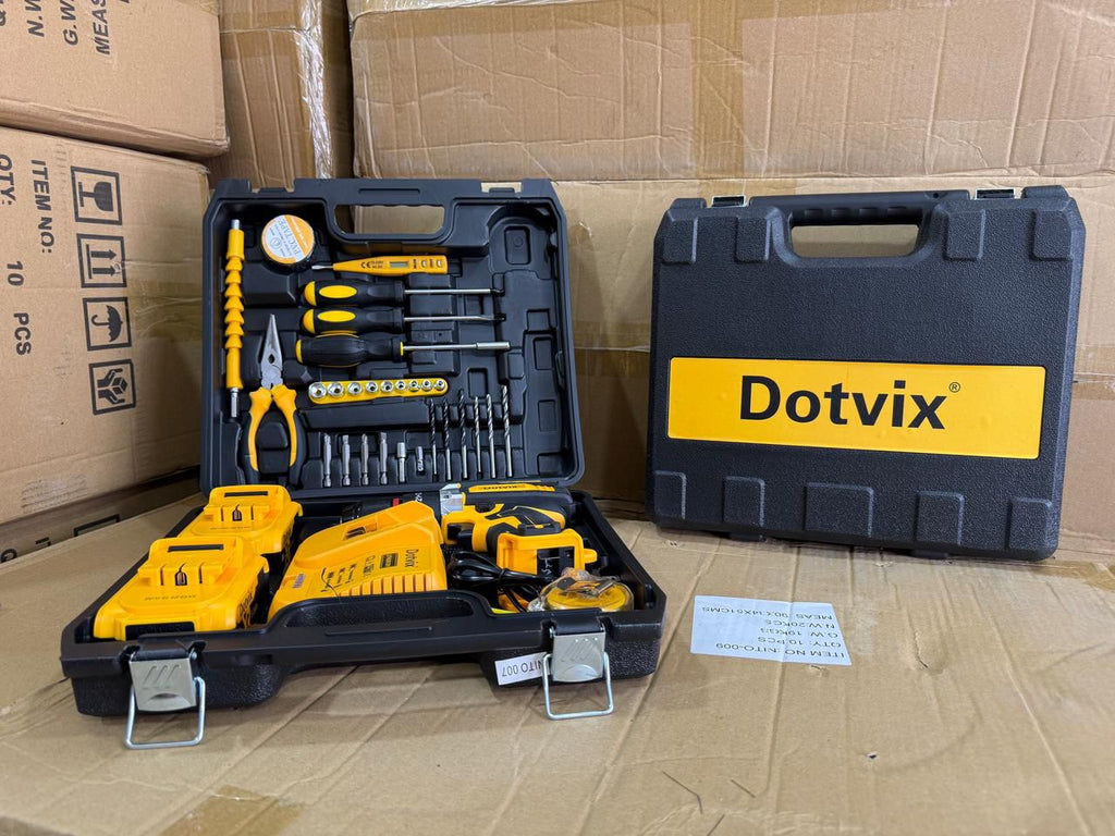 Kit de Herramientas Eléctricas Recargables Dotvix – 88 Piezas Profesionales