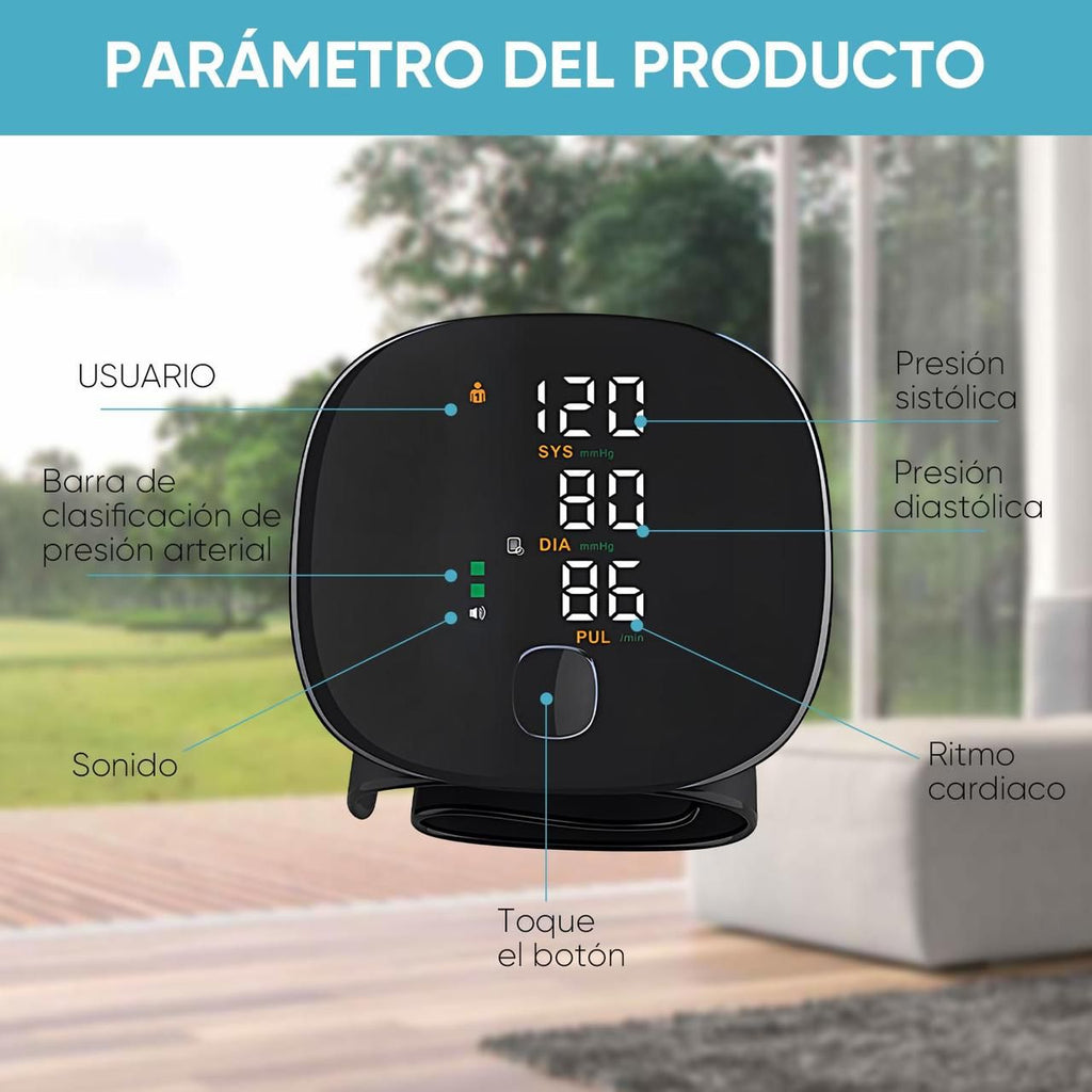 Monitor de presión arterial de muñeca Baumanómetro Digital.