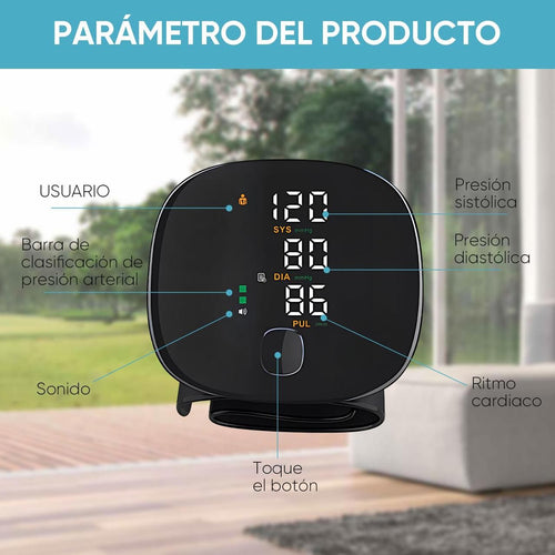Monitor de presión arterial de muñeca Baumanómetro Digital.