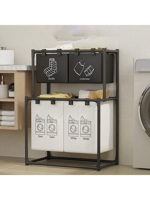 Cesta  de Ropa Sucia con 5 Compartimentos – Clasifica y ahorra tiempo