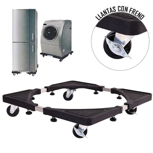 Base multifuncional móvil con ruedas