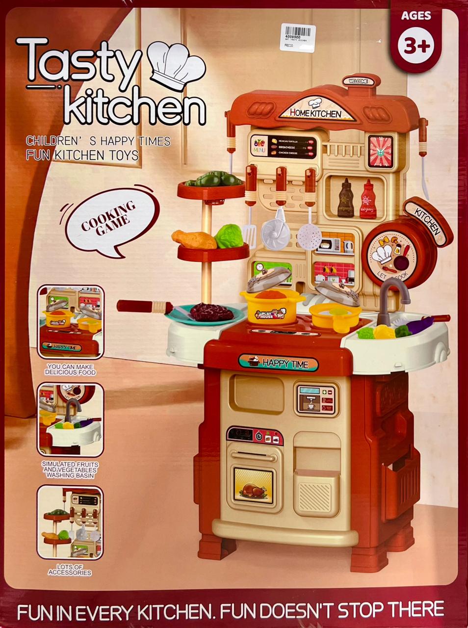 Juego de Cocina + Banco de Herramientas Infantil