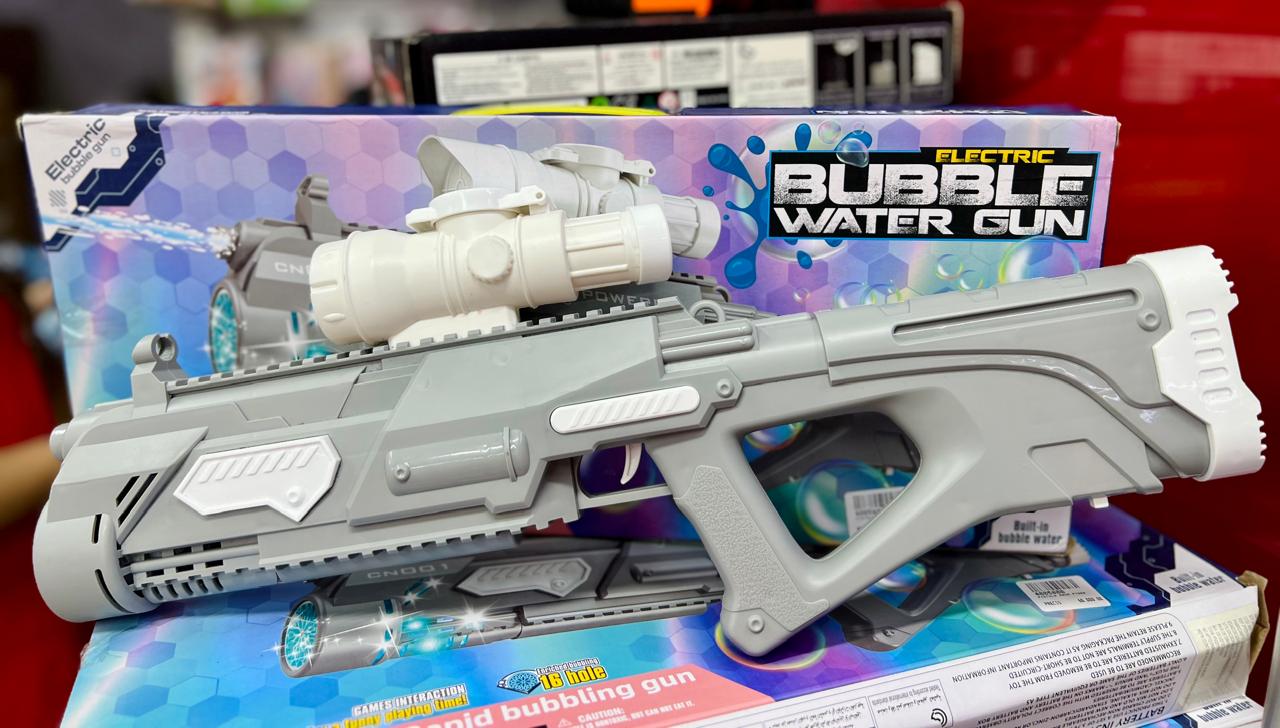 PISTOLA ELÉCTRICA 2 EN 1 – AGUA Y BURBUJAS