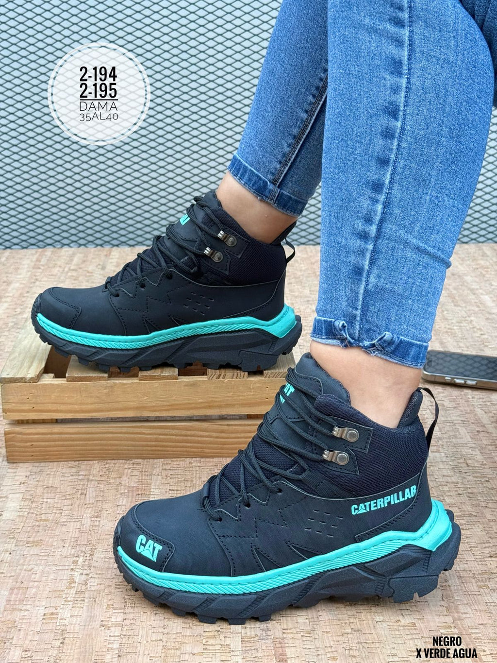 Botas de seguridad con cordones para mujeres ,botas de trabajo todo clima antideslizantes y anti-punzonadas, calzado laboral industrial y de construccion