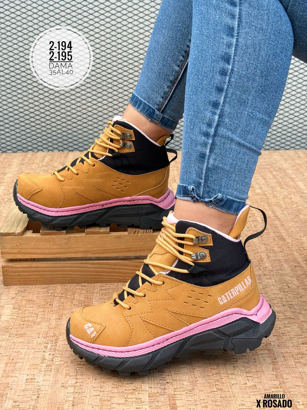 Botas de seguridad con cordones para mujeres ,botas de trabajo todo clima antideslizantes y anti-punzonadas, calzado laboral industrial y de construccion