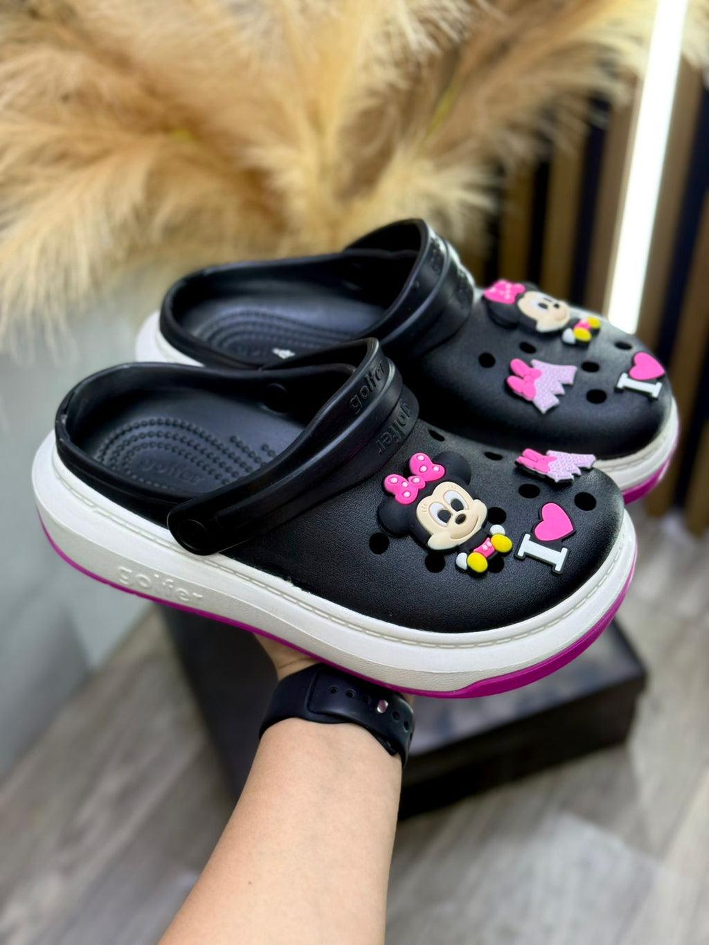 Sandalias de Verano para Mujer Zapatillas Suaves de EVA con Punta Abierta para Interior/Exterior con Diseño de Dibujos Animados Lindo, Ligeras y Cómodas para el Hogar,