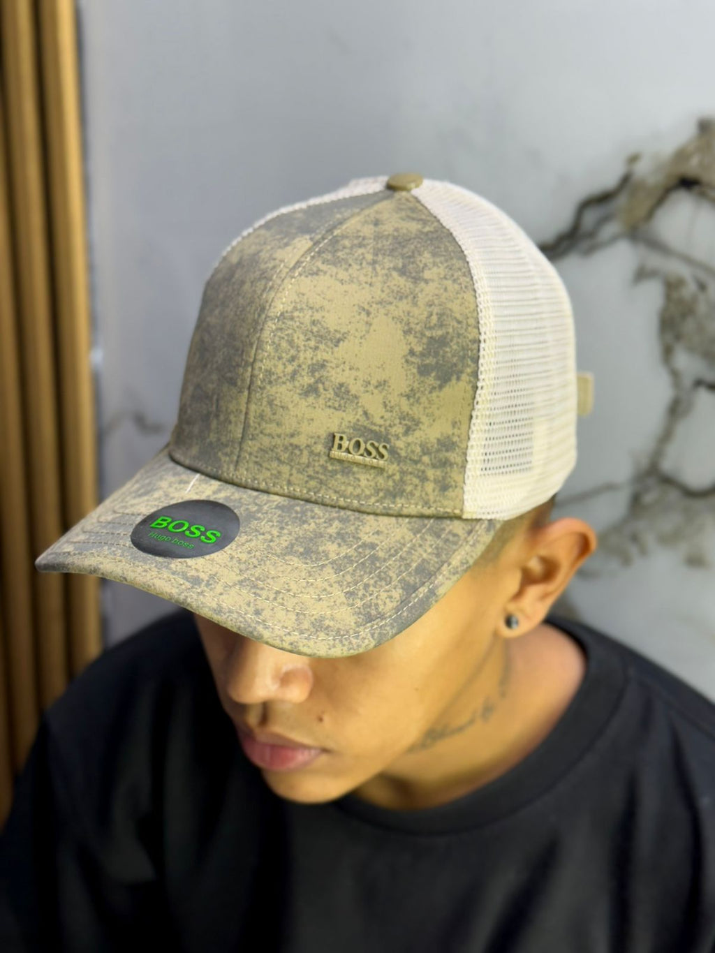 Gorra de malla accesorio de moda estilo rústico para deportes al aire libre