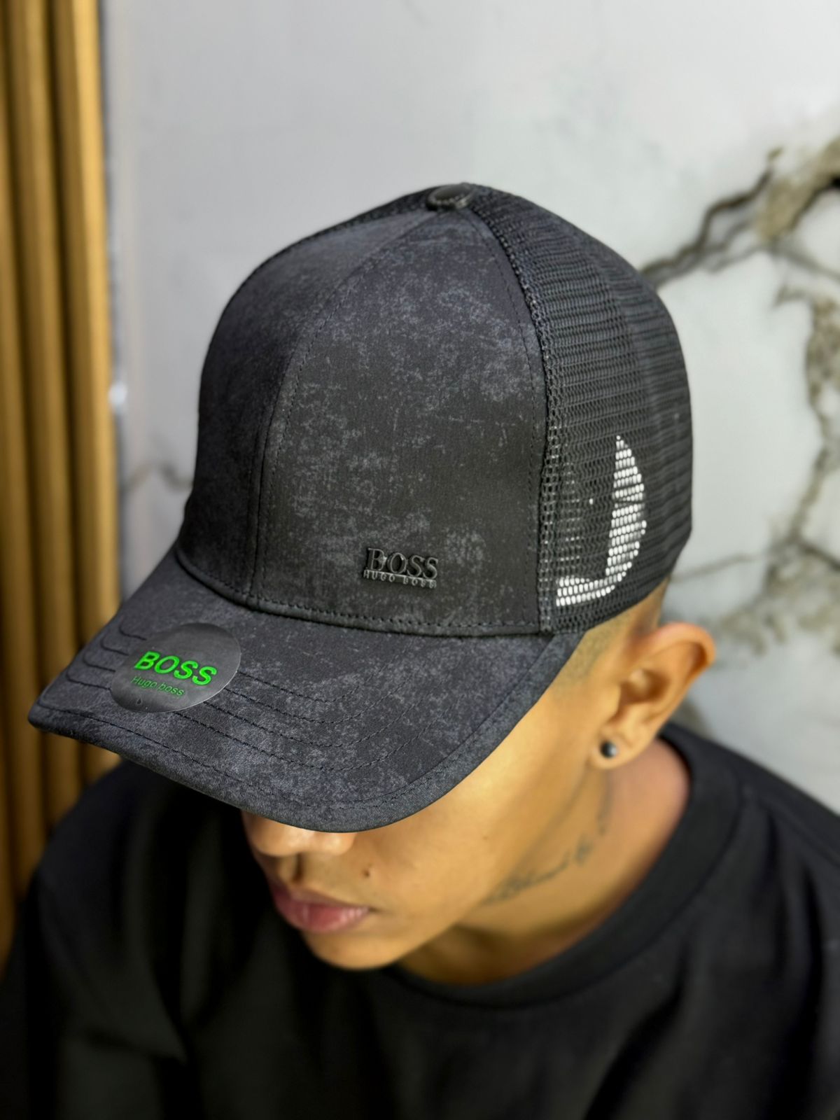 Gorra de malla accesorio de moda estilo rústico para deportes al aire libre