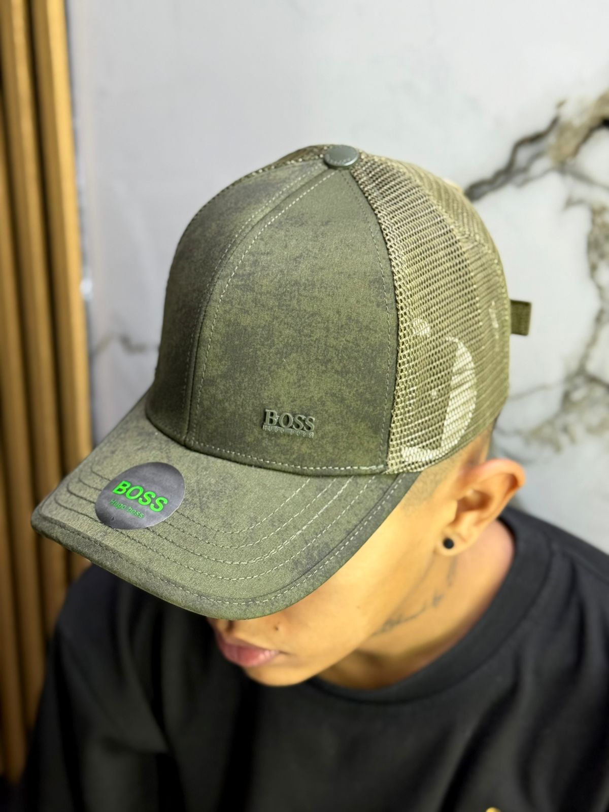 Gorra de malla accesorio de moda estilo rústico para deportes al aire libre