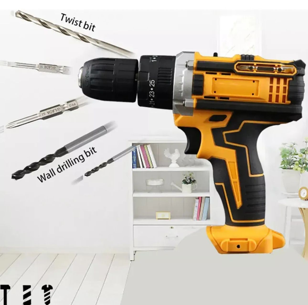 Taladro Atornillador Inalambrico 110 V 1360 Rpm