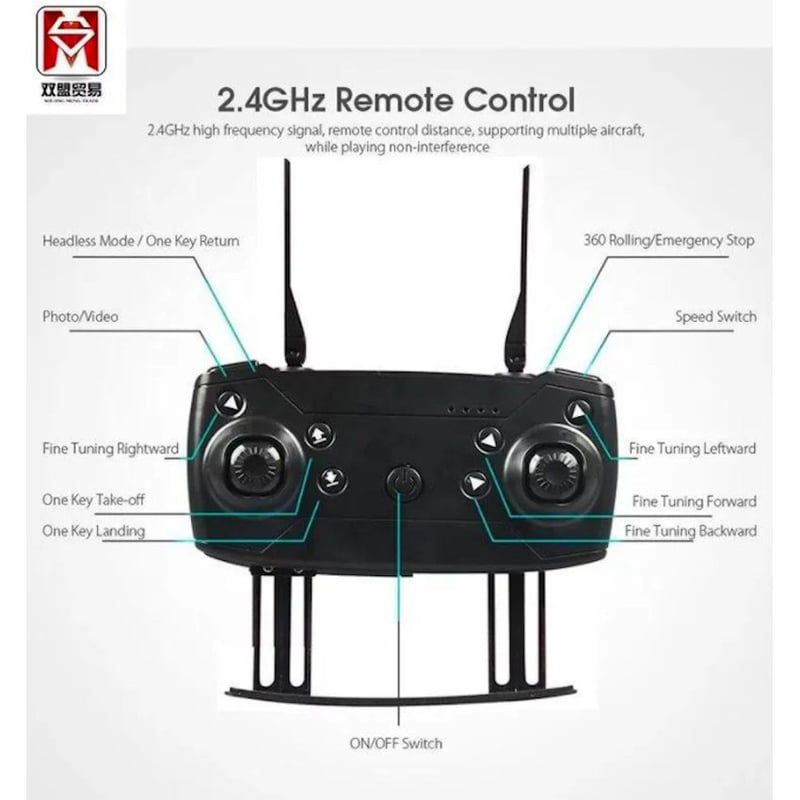 Drone Plegable con Cámara HD 1080p