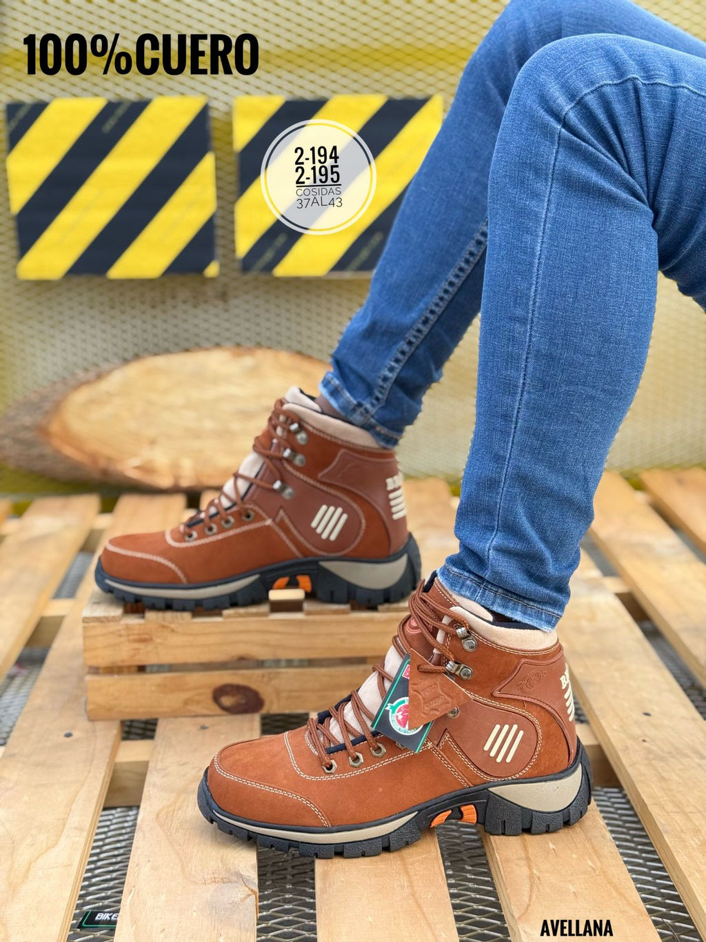 Bota unisex ideal para sendero y caminatas al aire libre con apliques en Caucho, Suela en Caucho confort,ojales en acero inoxidable una bota garantizada para todo terreno, Altura de la Caña 12cm