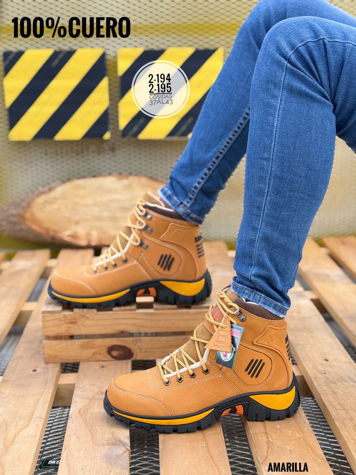 Bota unisex ideal para sendero y caminatas al aire libre con apliques en Caucho, Suela en Caucho confort,ojales en acero inoxidable una bota garantizada para todo terreno, Altura de la Caña 12cm
