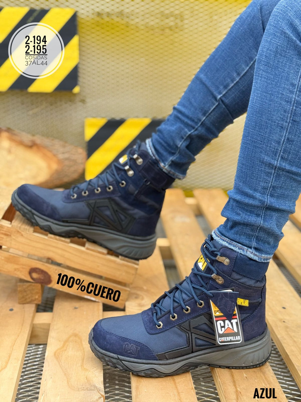 Botas ideales para el trabajo o sendero, hechos en cuero y vienes cosidos, tela traspirable con apliqueen caucho,suela en caucho adsorcion de impactos cierres ajustables, altura de caña 16 CM