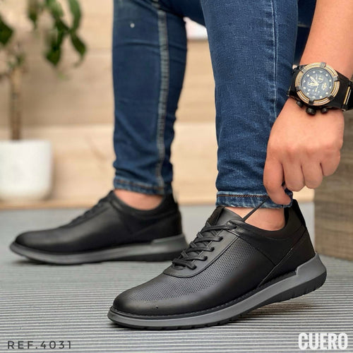 Zapato de cuero formales para hombre, punta fina de agujetas, diseño bajo para negocios casual y uso exterior suela duradera de EVA muestra elegancia y confort al caminar