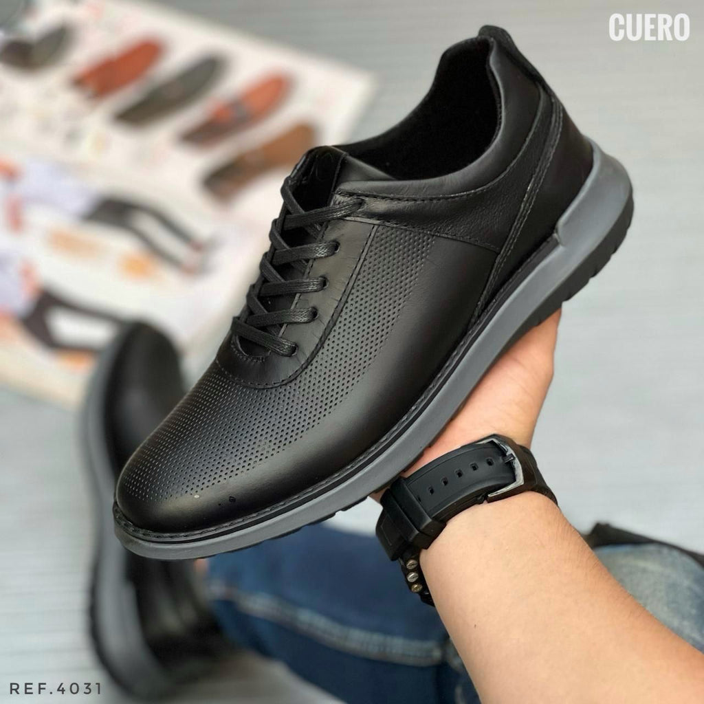 Zapato de cuero formales para hombre, punta fina de agujetas, diseño bajo para negocios casual y uso exterior suela duradera de EVA muestra elegancia y confort al caminar