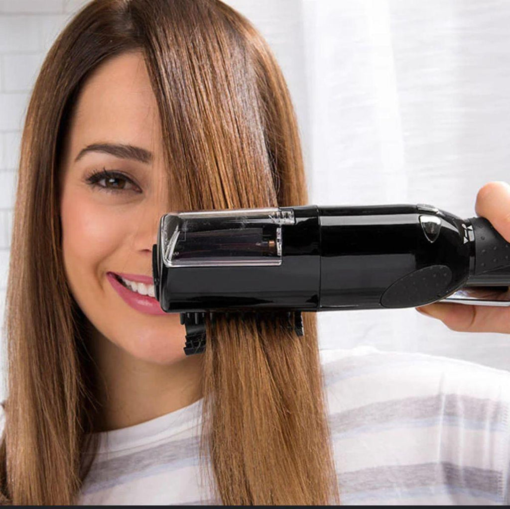 perfecta para mantener tu cabello sano, suave y sin puntas abiertas. Esta innovadora cortadora elimina solo las puntas dañadas sin afectar el largo, dejando tu cabello más saludable desde la primera pasada