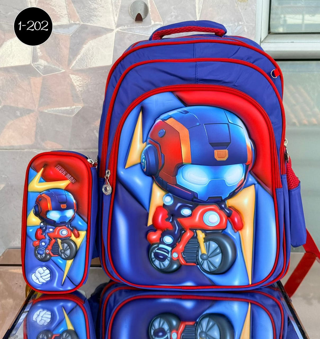 Morral para niño liviano que incluye su cartuchera perfecto para el regreso al clase con diseños sorprendentes de astronauta,dinosauro,motocislista rapido, deja que regreso a clase llegue con todas las aventuras inimaginables no te quedes sin el tuyo