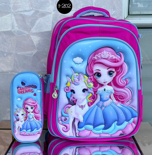 Diseño encantador que enamora Cómodo, práctico y resistente Perfecto para preescolar y primaria espectacular dua morral de niñas con su cartuchera incluida con el mismo estampado del bolso, morral delicado y hermoso