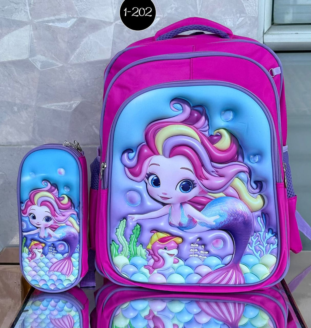 Diseño encantador que enamora Cómodo, práctico y resistente Perfecto para preescolar y primaria espectacular dua morral de niñas con su cartuchera incluida con el mismo estampado del bolso, morral delicado y hermoso