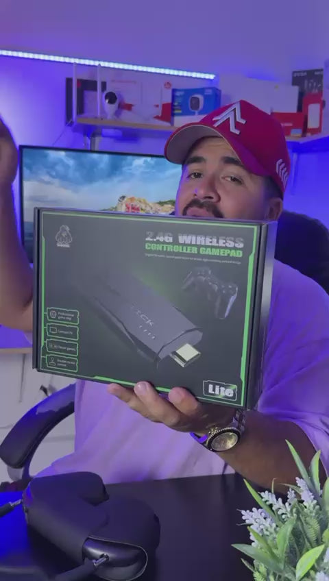 Consola Retro Game Stick 4K Lite con 2 Controles Inalámbricos